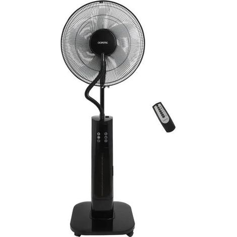 Oceanic Ventilador nebulizador de pie negro 70 W 40 cm