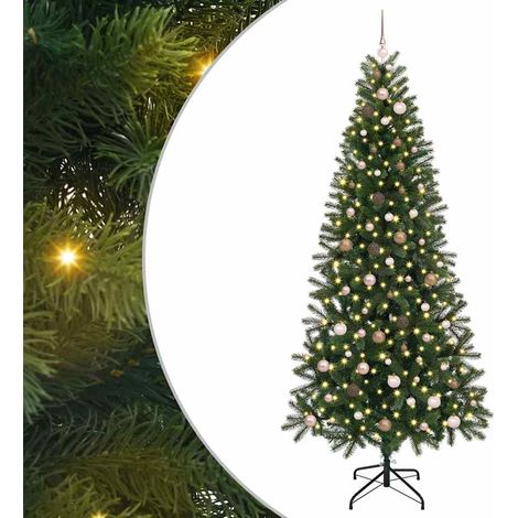 Sapin de Noël,Arbre de Noël artificiel avec 300 LED Vert 240 cm PE et PVC CFW57816 (1/5)