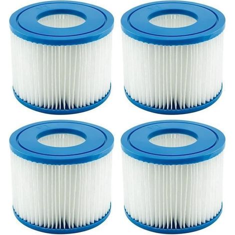 Cartouche Filtrante VI pour Bestway, Hot Tub Filtre, Cartouches de Filtre de Piscine pour Lay-Z-Spa, Paris, Miami, Vegas, 4 Filtres (1/4)