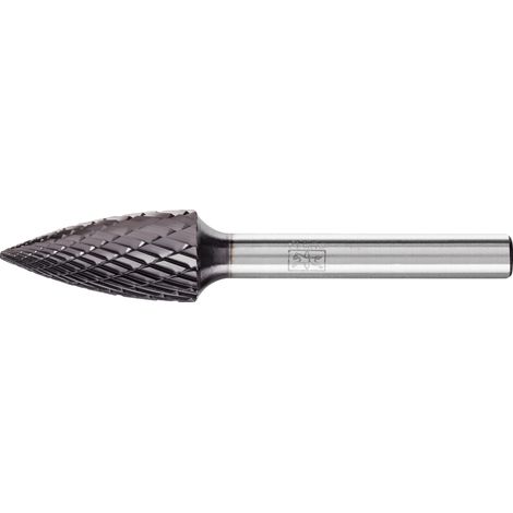 PFERD TOOLS Hartmetall Frässtift Spitzbogen SPG Ø 12x25mm Schaft-Ø 6mm Z3P universal mittel kreuzverzahnt HICOAT (1/4)