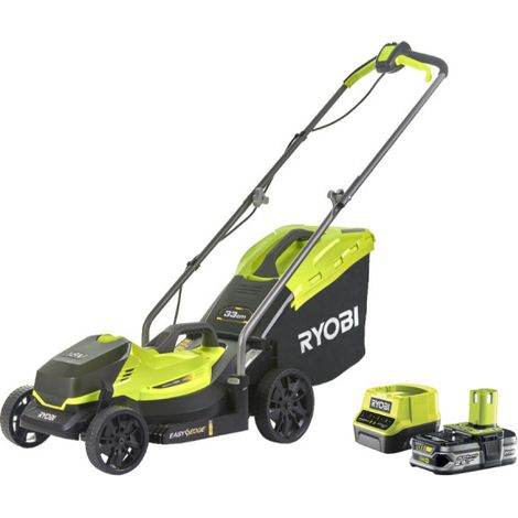 Ryobi OLM1833B Rasaerba Batteria 18V ONE+ 33cm 35Lt Mulching 25-65mm Kit 2.5 Ah