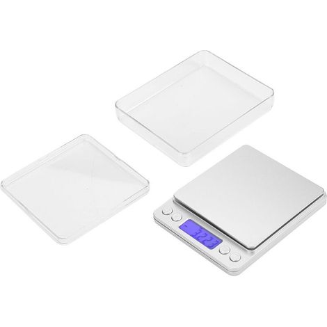 Bilancia da cucina di precisione Ewelry oro e argento, sensibile e accurata, piccola bilancia per alimenti con display LCD, capacità 500 g, precisione 0,01 g (1/4)