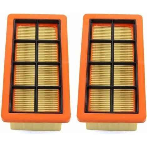 Lot de 2 filtres plats plissés pour aspirateur à cendres Kärcher 6.415-953.0 AD2 AD3 AD4 Premium AD 3.000, AD 3.200 Filtre de Nettoyage de poussière de poussière Filtre d'aspirateur (1/4)