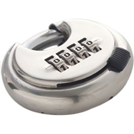 Cadenas de sécurité à 4 chiffres, étanche, à combinaison réinitialisable, en acier inoxydable, pour armoire ou boîte à outils. (1/5)