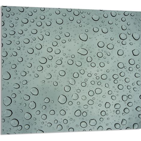 GLASPLATTE FÜR KÜCHE 65x60 Tropfen