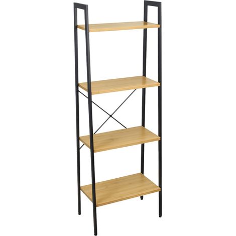 Mensola in bambù per il soggiorno, stile rustico BEGRYF 56x34x137