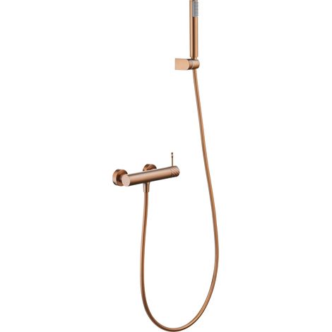 Kit douche mitigeur Bless finition or rose brossé [ IMEX® ]