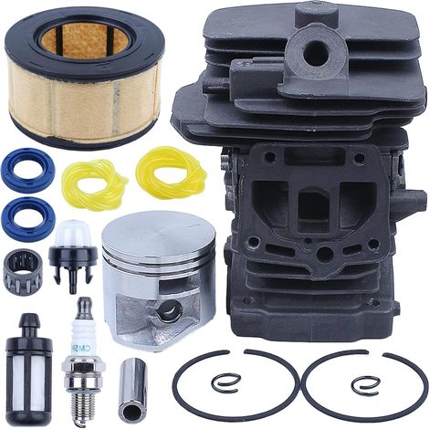 Kit de piston de cylindre 44mm Filtre à air Ampoule pour Stihl MS251 MS 251 pour Kit de réglage de tronçonneuse, Cylindre, Piston, Axe, Segment, Circlip, Filtre à air, Joint d'huile, Bougie (1/5)