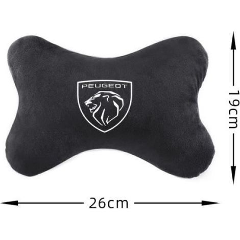 2pcs - Housse de siège Auto pour appui tête et oreiller, pour Peugeot 206 207 307 3008 2008 308 408 508 301 2 (1/4)