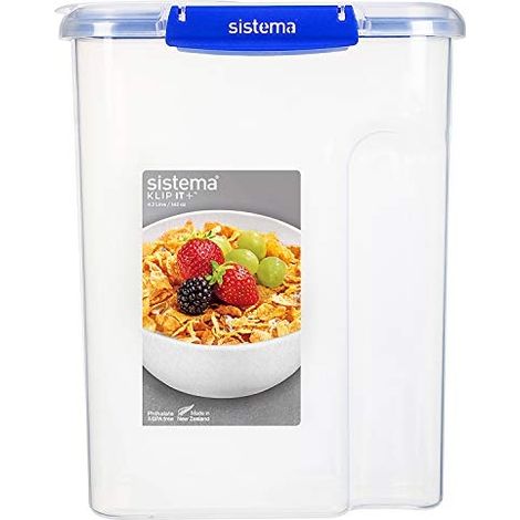 Boîte à céréales Klip It Plus 4,2L - 121 x 226 x 274 mm - SISTEMA
