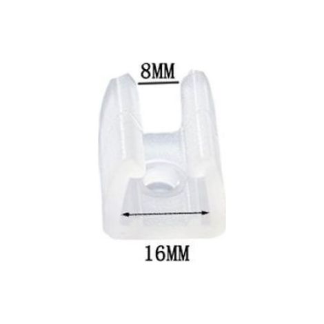 Clips De Montage - Pour Ruban Led - Fixation Mur Plafond Intérieur - Vis Incluses - Lot De 50 Pièces (1/5)