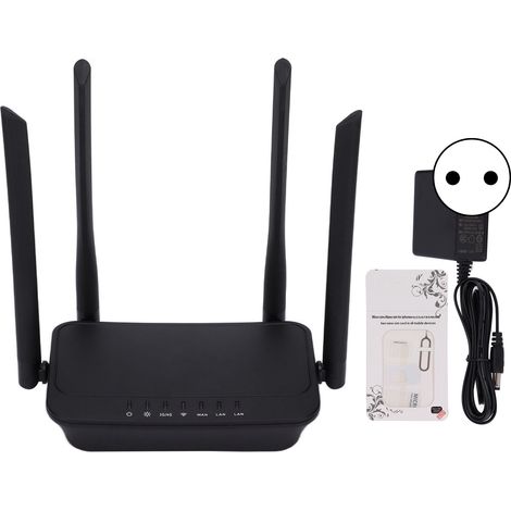 Tragbarer 4G-LTE-Router mit großer WLAN-Reichweite, starkem und stabilem Signal, Plug & Play, 100–240 V (EU)