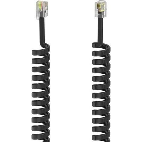 Hama 00201150 Telefonkabel 1,5 m Schwarz