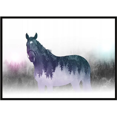 Bild Poster im Rahmen 43x33 cm Pferd P1202 (1/3)