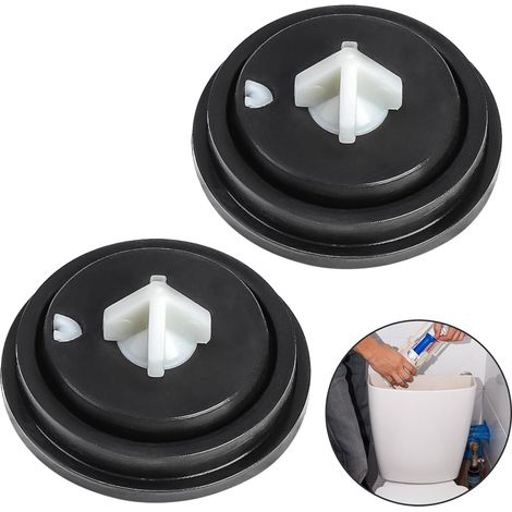 2 x Diaphragm Washers for Toilet Flush - Replaceable Rubber Seal - Easy Care of Toilets, Diaphragm Seals with Side Entry Membrane for Float Valve (1/5)