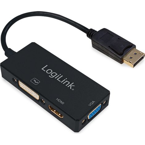 Adaptateur DisplayPort LOGILINK CV0109, DVI, HDMI, VGA (1/5)
