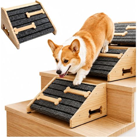 Rampe d'escalier pour chien, aide à la montée antidérapante pour animaux de compagnie (1/5)