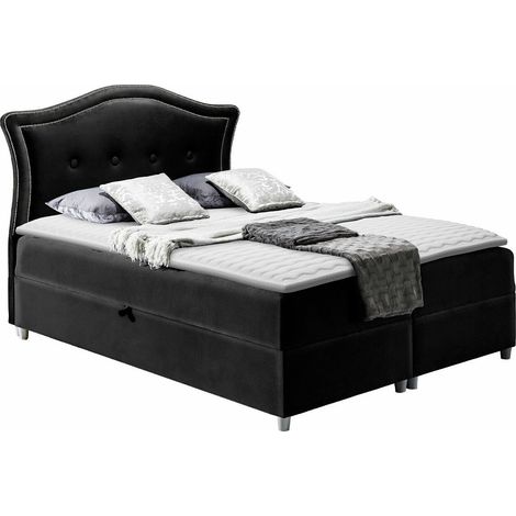 Lit boxspring Oleum, Magic Velvet 2219, Double, Continental, 160x200, Tissu, Disponible, 170x208x130cm (1/5)
