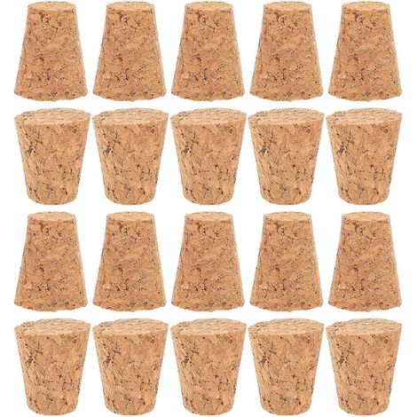 20 bouchons liège bois, pour bouchage naturel des bouteilles (1/5)
