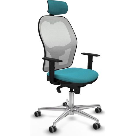 Sedia Ufficio con Poggiatesta Piqueras y Crespo 1D086G2 Turchese (1/5)