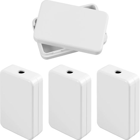 4PCS 55x35x15mm Boîte de Dérivation Mini Compacte en ABS Blanche Boîte de Jonction Électrique Étanche per Projets Électroniques, Maison, Atelier, Garage et Installation DIY (1/5)