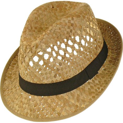 Chapeau De Récolte En Paille - 1 Pièce - Naturel - Bord 5cm - Aéré Et Léger - Tailles 54 À 61 (1/3)