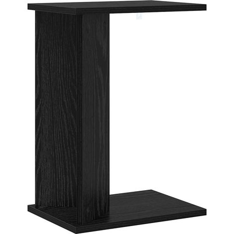 End Table Black Oak 35 x 25 x 50 cm Engineered Wood vidaXL