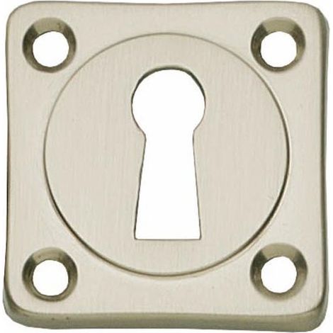 Rosace serrure carrée en nickel mat - Par set (1/2)