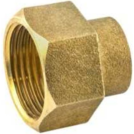 Entrónque Hembra Latón 22mm 1/2" Soldar Pack 10 Uds