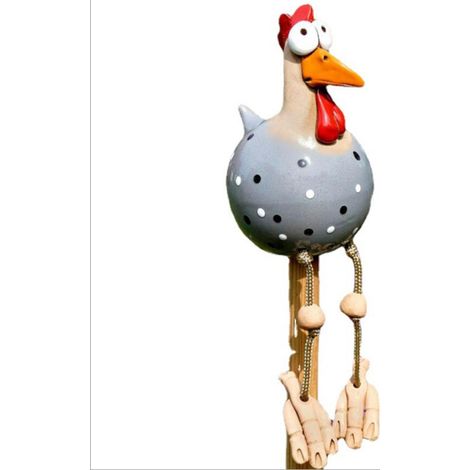 Décoration De Jardin Poule - Statue En Résine Pour Extérieur - Décor De Pelouse Et Cour Arrière - 1 Pièce (1/5)
