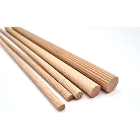 facett Langholzdübel 8 x 50mm Buche geriffelt (1/3)