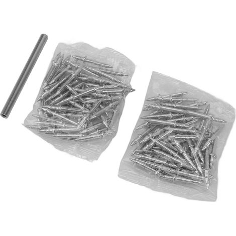 Lot de 100 clous de plinthe à double tête, sans soudure, avec manchon. (1/5)