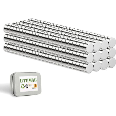 300 Pièces Petits Aimants Néodyme Puissants 2mm x 1mm (1/5)