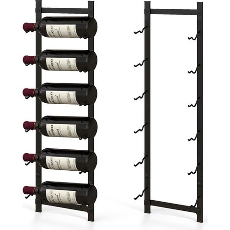 Rust proof Wall Mounted Wine Rack for 6 or 9 Bottles-M (1/5)