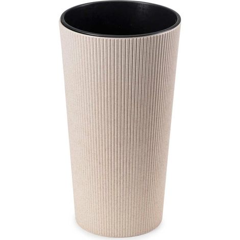 Vaso da fiori Urbanika ECO in legno, bianco, altezza 36 cm (1/5)