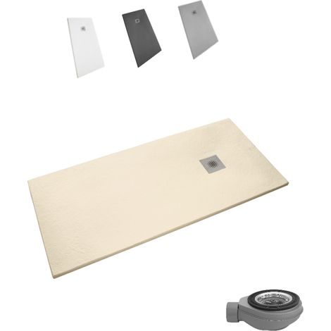 SINDESLIZ plato ducha antideslizante stone natural 140x90 (1/5)