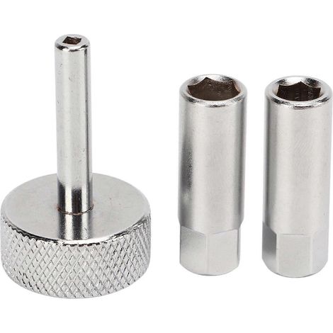 Kit d'outils 3 pièces pour le réglage des soupapes de soupapes : clé à douille de 8 à 9 mm, tournevis carré de 3 mm pour motos.