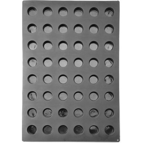 Silikonform für Pralinen, Mousse, Gebäck 570 x 375 mm - Mini-Muffins (1/4)