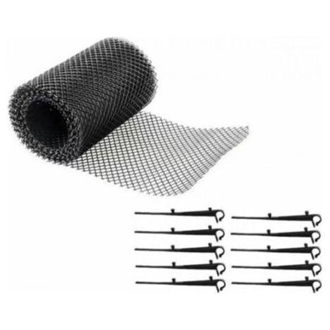 Accessoire pour gouttière--Grillage protège-gouttière (1/4)