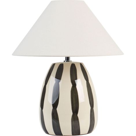 Table Lamp LUCHETTI Ceramic Black/ White