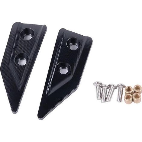 Protège-mains décoratif pour guidon de moto, noir, compatible avec les modèles 368G et 501G. (1/5)