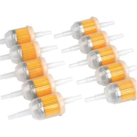 10 filtros de combustible universales, filtros de combustible de ajuste rápido de 6 mm, filtros diésel/gasolina de 8 mm (1/4)