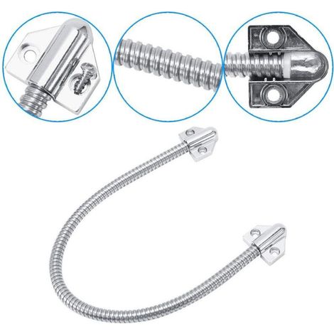 Gaine De Protection Pour Cable De Porte - Acier Inoxydable - Diamètre Intérieur 11,2 Mm - Longueur 400 Mm - Blanc