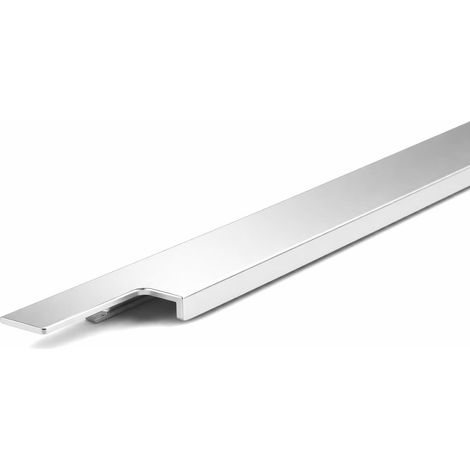 Poignée de meuble 396 mm profil Ramara poignée aluminium tiroir armoire porte meuble quincaillerie placard cuisine chambre, aluminium (1/4)