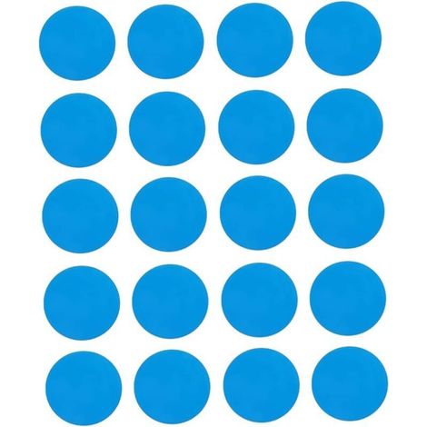 20pcs Patch Patch Direction Kit de réparation en Plastique Patches de réparation Auto-adhésive pour piscines Bateaux gonflables (1/5)