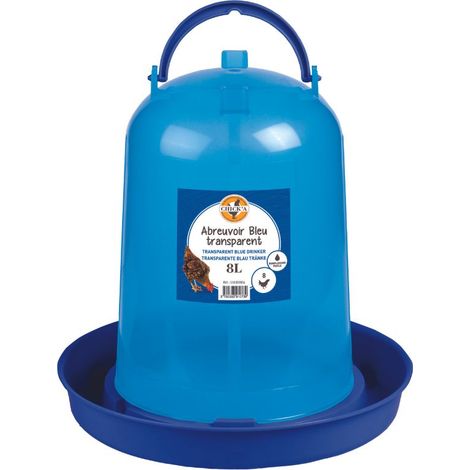 Abreuvoir bleu transparent 8L (1/3)