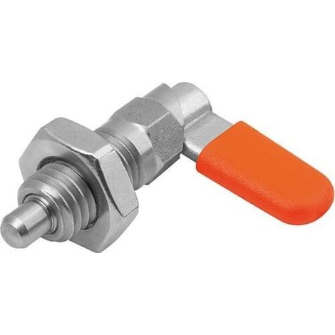 KIPP Sperrriegel M10x1 D=5 SW10 Form D mit Kappe Mutter (1/3)