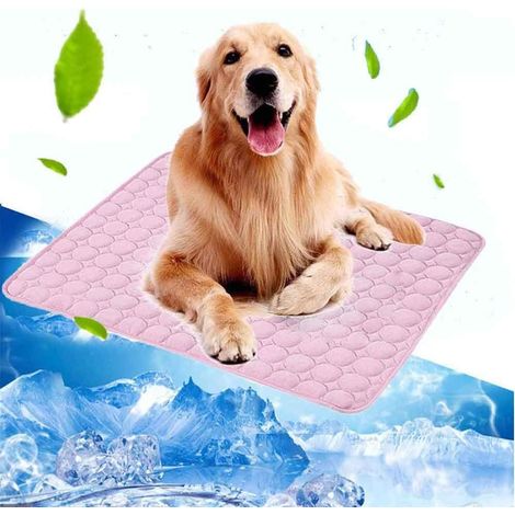 Tapis rafraîchissant pour chiens et chats, tapis rafraîchissant pour animaux de compagnie, taille S, rose (1/5)