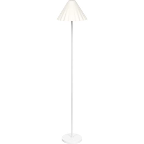 OSRAM Lampadaire Decor Pulp blanc en métal et papier mâché, E14, gradable, hauteur 1505 mm, abat-jour en matériau recyclé, durable grâce à sa source lumineuse remplaçable, montage simple (1/5)