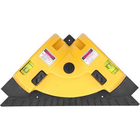 Niveau laser de précision avec projection de lignes horizontales et verticales à 90° – Modèle DC-01, alimentation DC, usage professionnel (1/5)